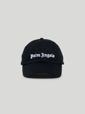 BLACK LOGO CAP by PALM ANGELS