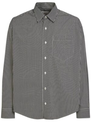 AMI Paris Striped cotton boxy fit shirt