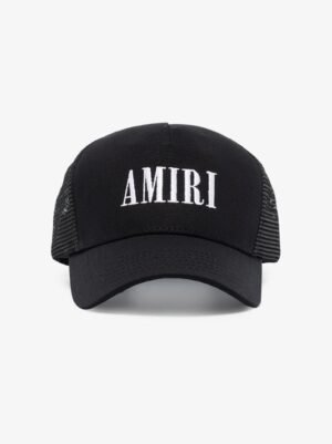 AMIRI Black Core Logo Trucker Hat