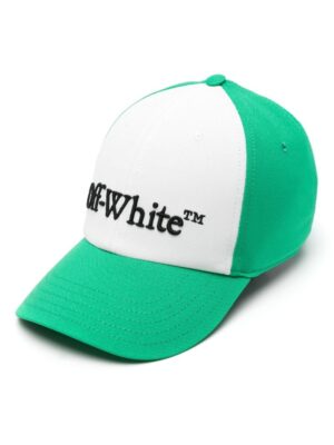 Off-White White And Green Drill Logo Baseball Cap
