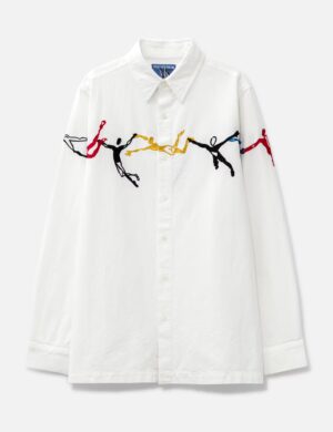 KidSuper Embroidered Figures Button-Up