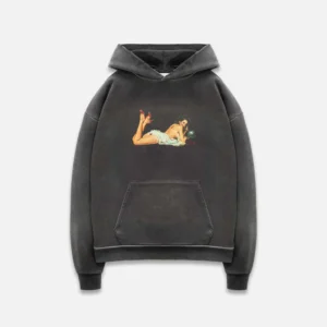 DUKE + DEXTER Pin Up Washed Black Hoodie