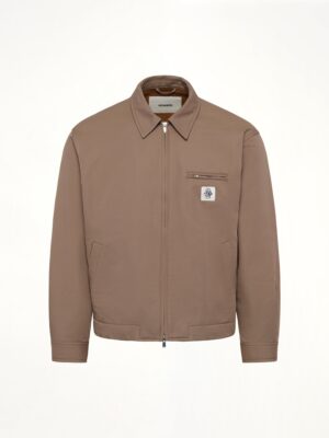 VOWELS Zip Up Jacket in Khaki