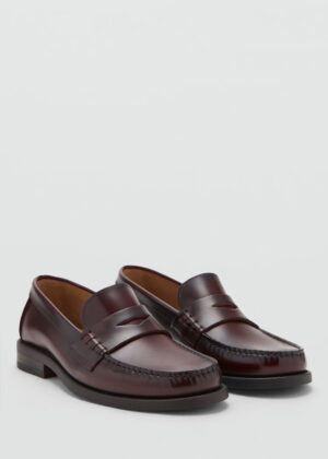 MENSWEAR | Aged-leather loafers