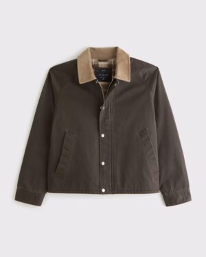 Abercrombie & Fitch Lightweight Cropped Barn Jacket