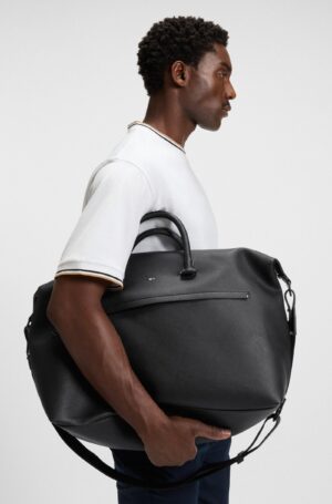 HUGO BOSS  Holdall with logo and signature stripe