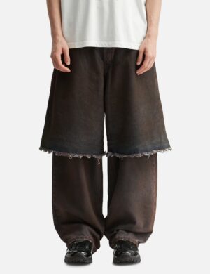 MENSWEAR |Overlayed Denim Trousers