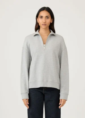 WOMENSWEAR | Half Zip Loopback Sweatshirt