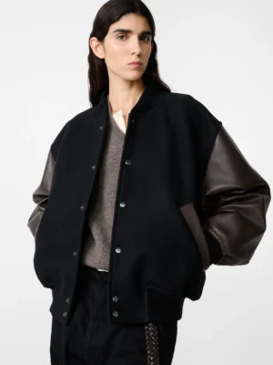 MENSWEAR | STUDIO NICHOLSON Alph Leather Bomber Jacket