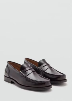 MENSWEAR | MANGO Aged-leather loafers
